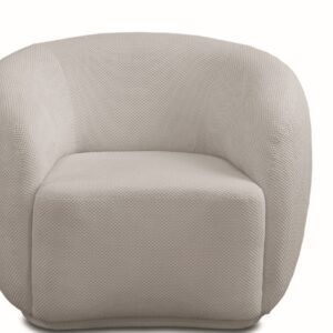 POLTRONA LUANA FIXA OU GIRATORIA TECIDO GRADE C LINHO SOFT