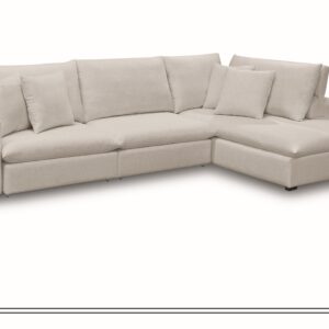 SOFA MARGORY TECIDO GRADE B LINHO BEGE CLARO
