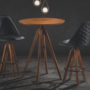 CONJUNTO BISTRO ADARA REDON / QUADR. C/ 4 BANQUETA GIRATÓRIA