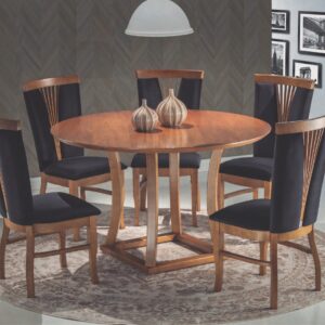 CONJUNTO MESA VENÇAR C/ 6 CADEIRAS (QUADRADA)